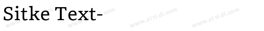 Sitke Text字体转换